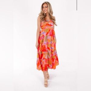 J. Marie The Eden Cut Out Midi Dress